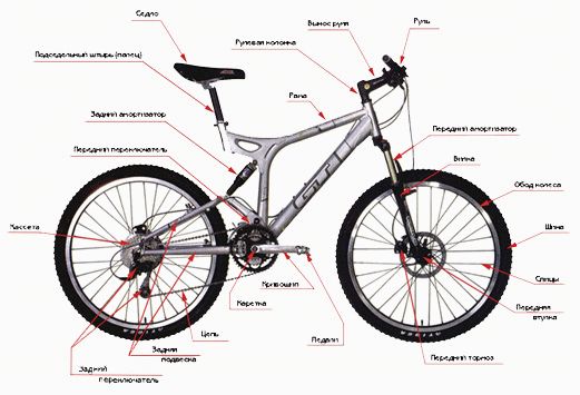 Анатомия велосипеда