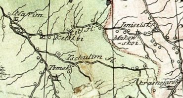 Маковское, карта 1734 г.